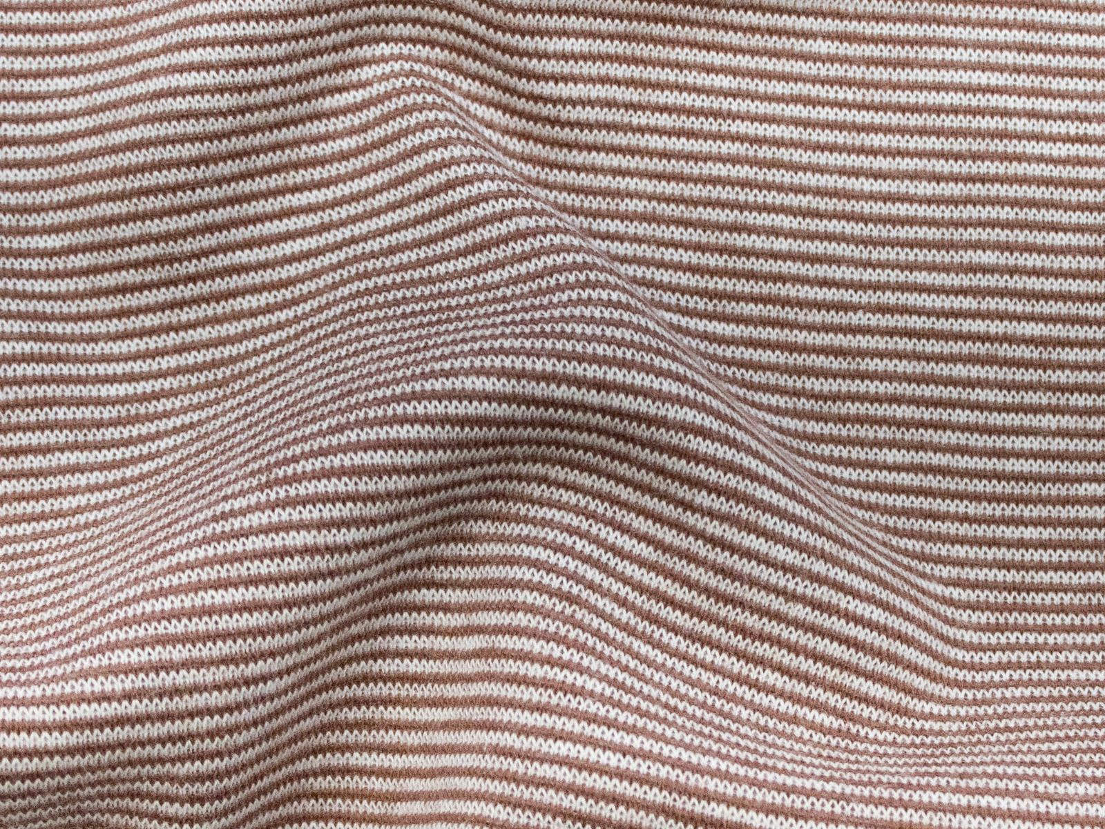 Glattes Bündchen Stoff im Schlauch - Streifen