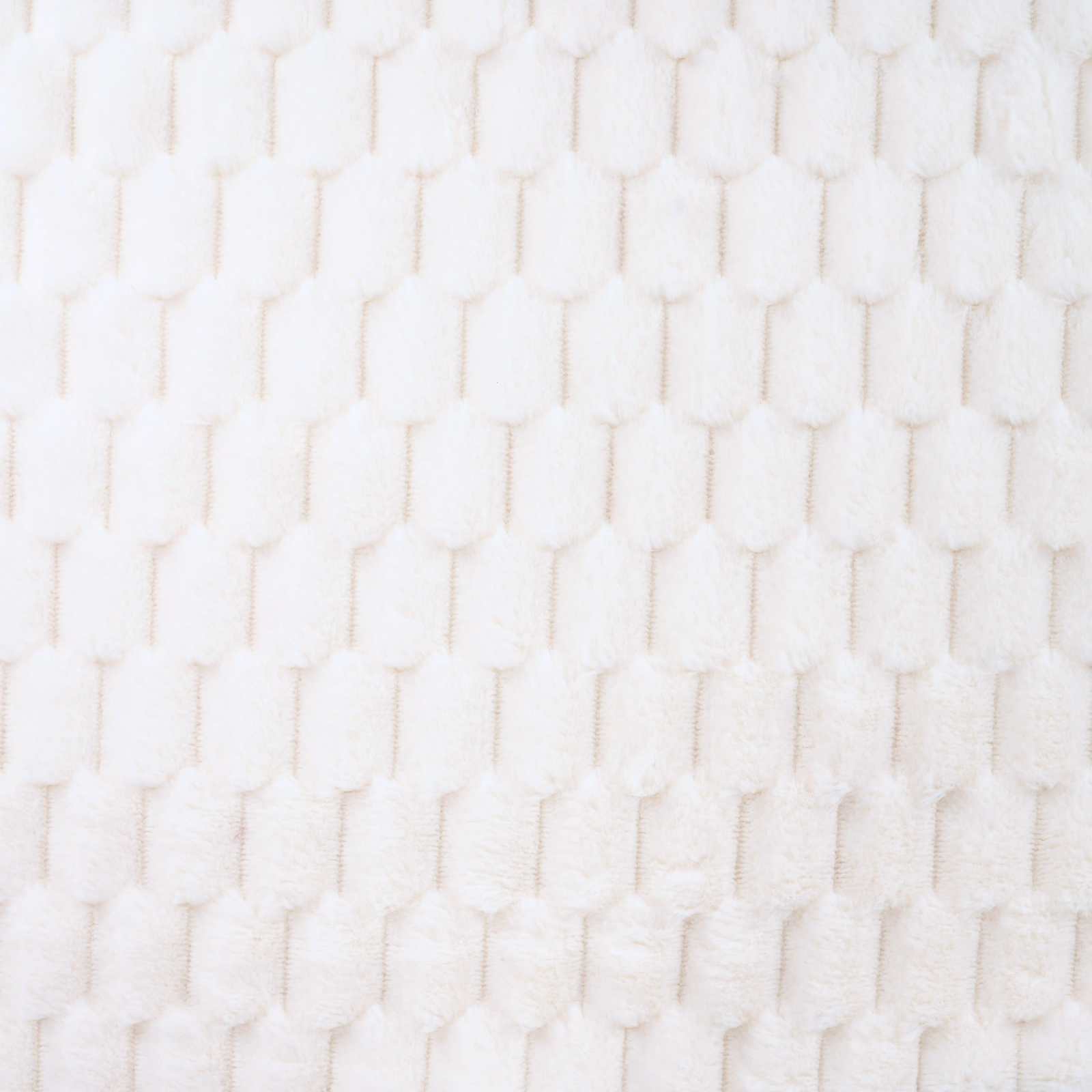 Fellimitat Stoff - Wabenmuster