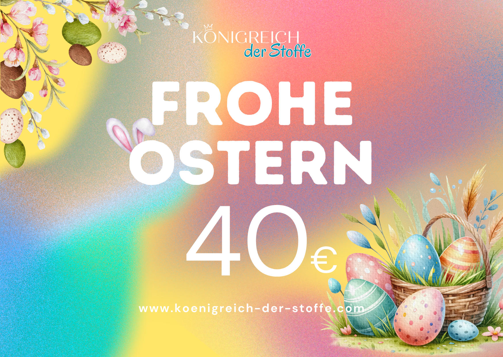 🐣 Ostern Gutschein- Königreich der Stoffe