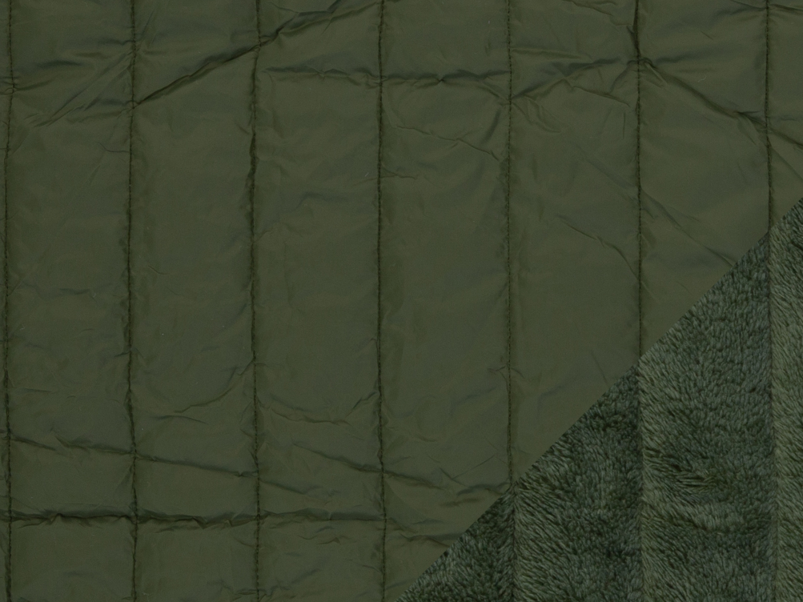 Stepper mit Fleeceabseite Stoff - uni