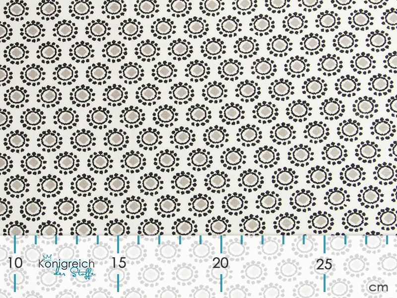 Jersey - Kreise und Punkte - weiß