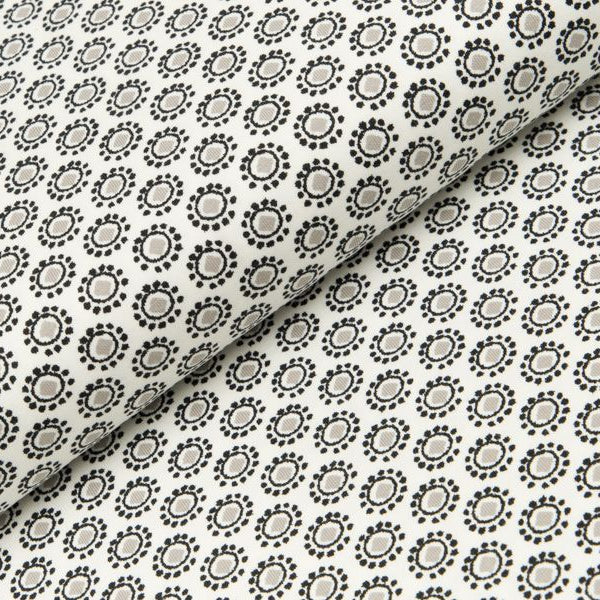 Jersey - Kreise und Punkte - weiß