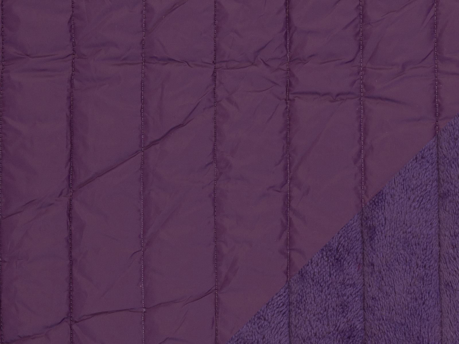 Stepper mit Fleeceabseite Stoff - uni