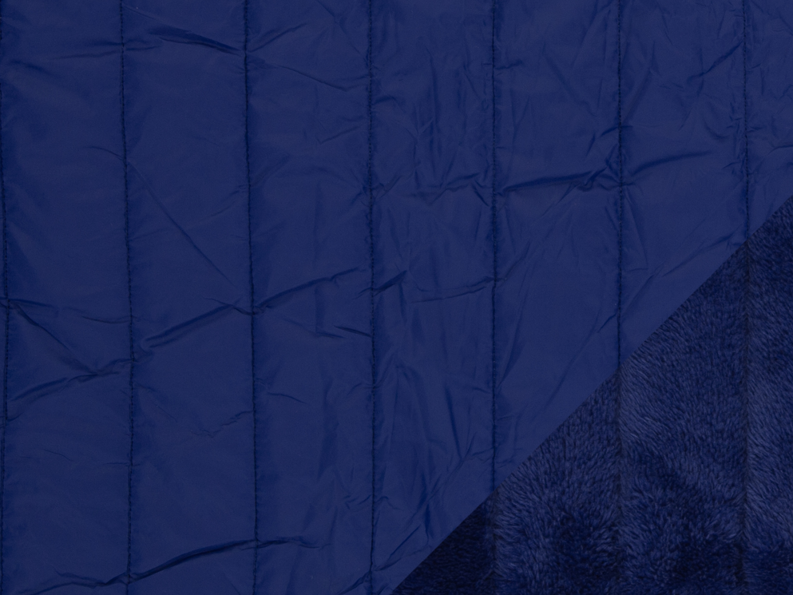 Stepper mit Fleeceabseite Stoff - uni