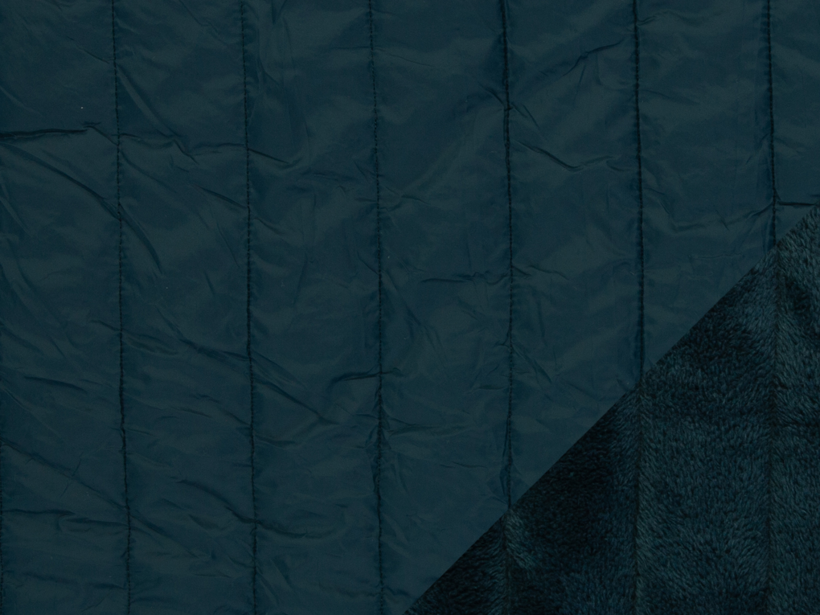 Stepper mit Fleeceabseite Stoff - uni