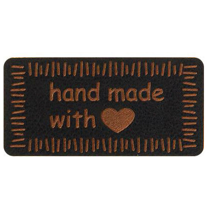 Applikationen / Kunstleder-Label - handmade with ♥