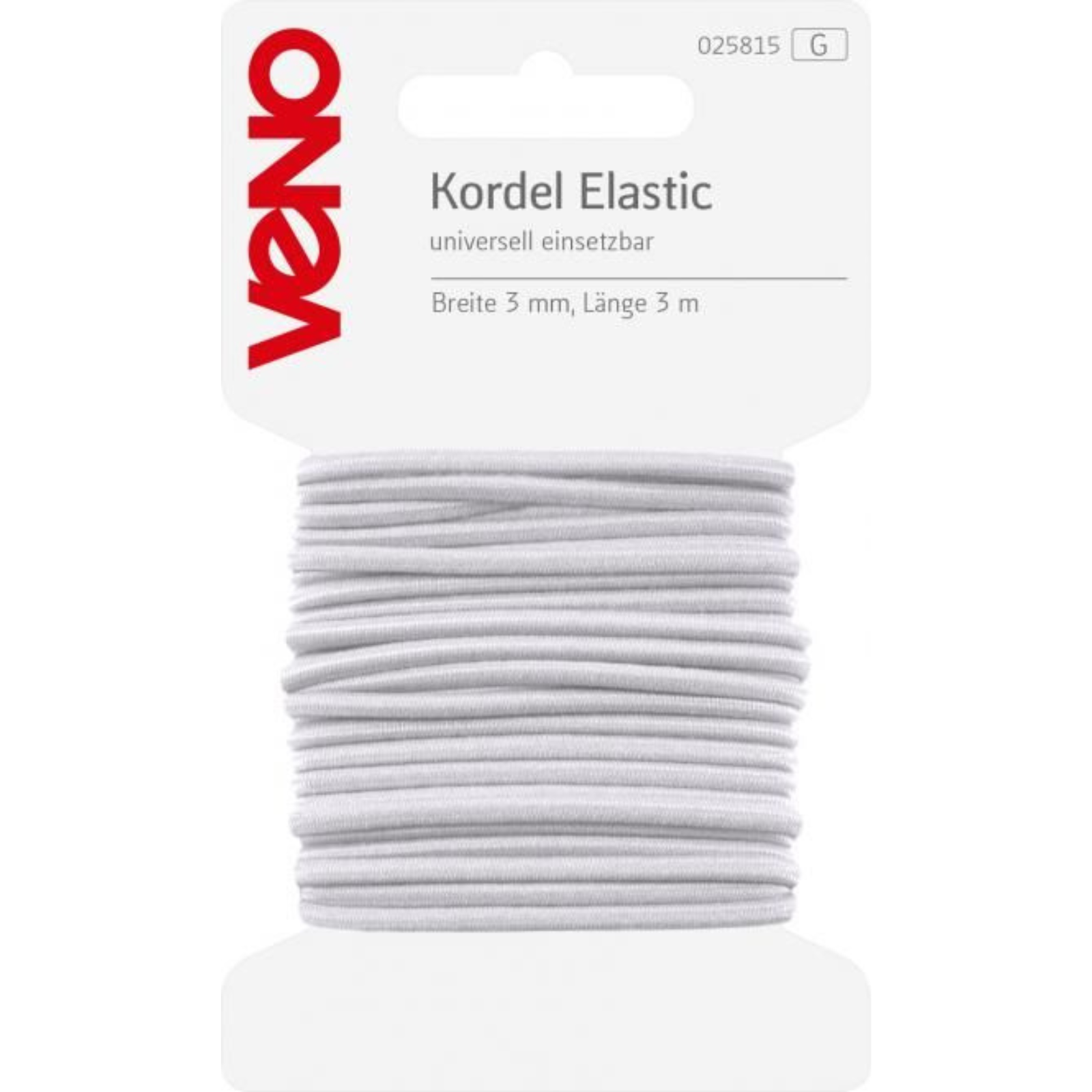 Elastic Kordel SB 3mm x 3m Coupon
