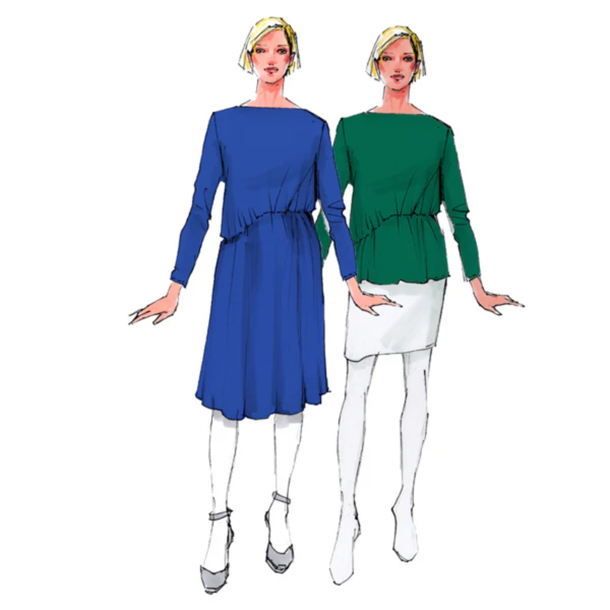 Papierschnittmuster Premium Shirt / Kleid Athen