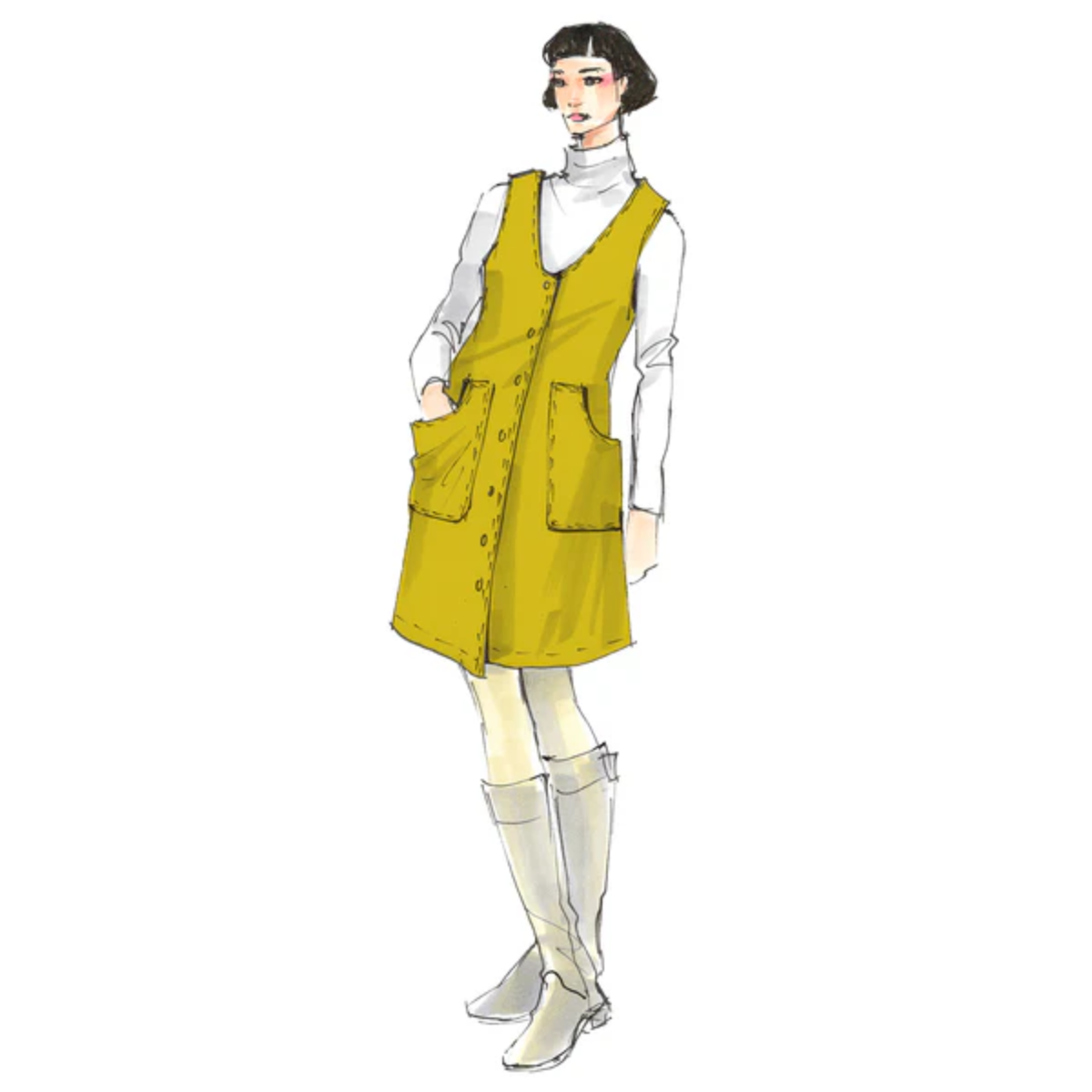 Papierschnittmuster Trägerkleid Chester