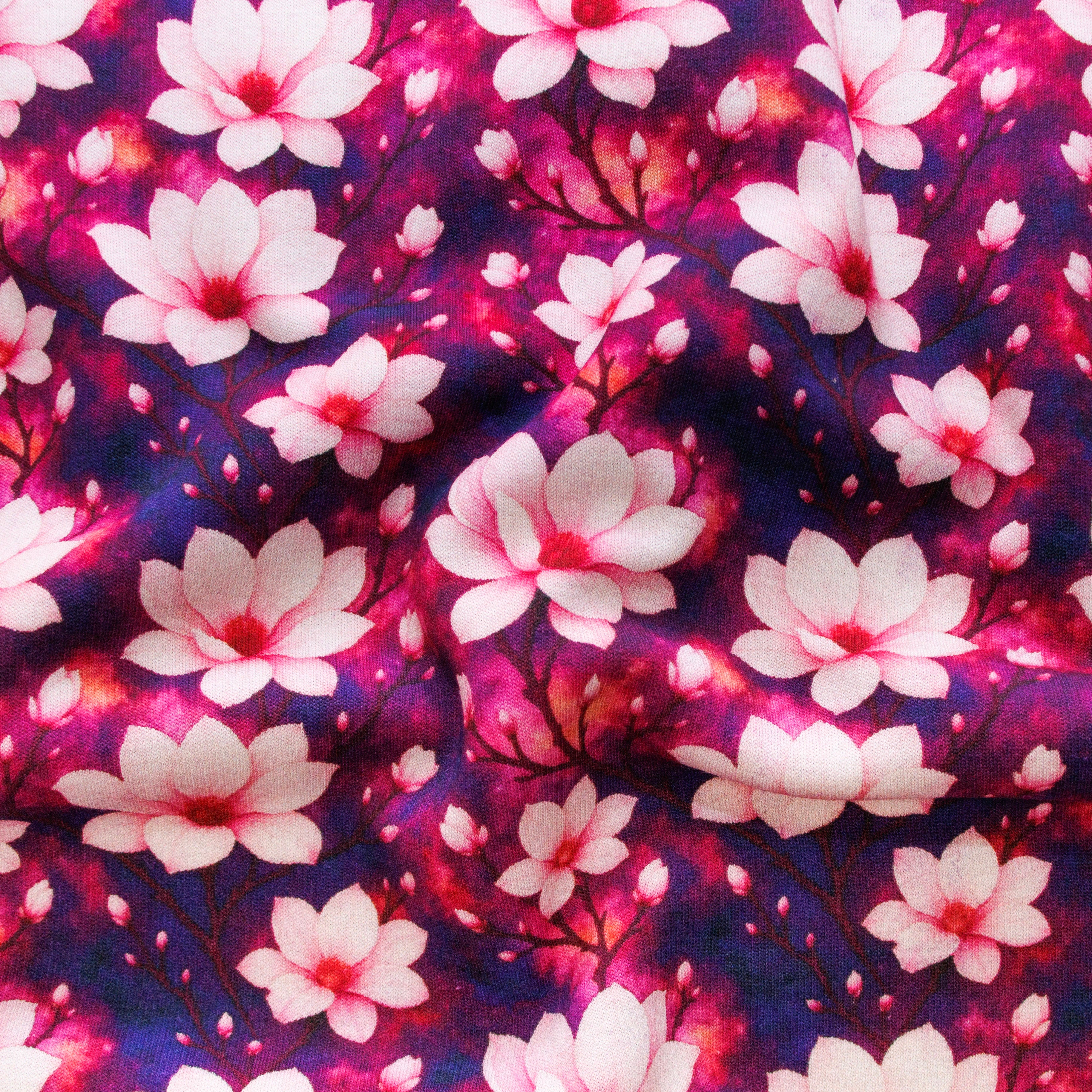 Alpenfleece Stoff - Blumen