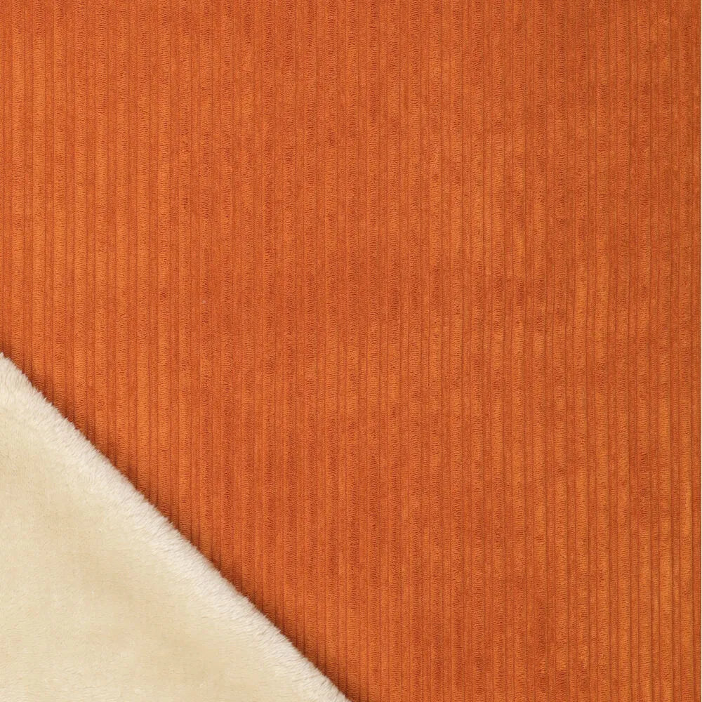 Breitcord mit flauschiger Fellabseite - uni