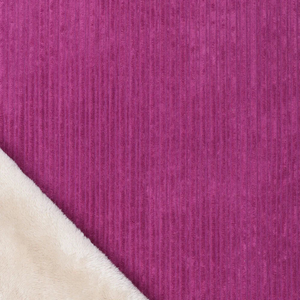 Breitcord mit flauschiger Fellabseite - uni