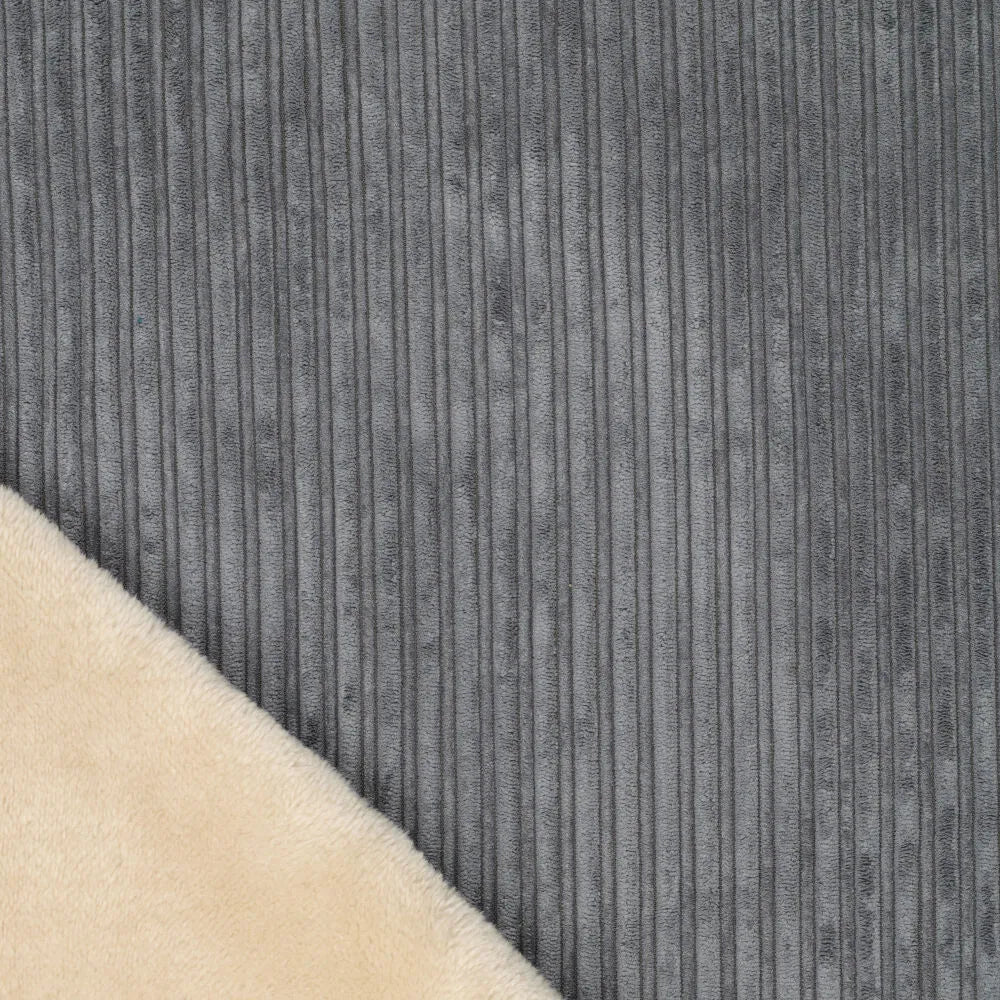 Breitcord mit flauschiger Fellabseite - uni