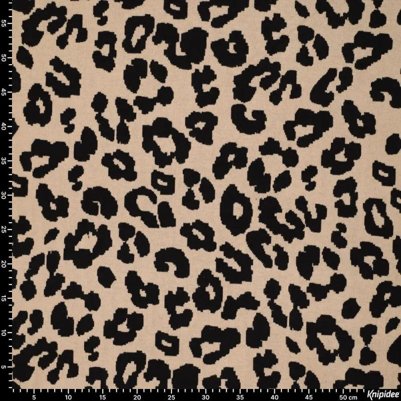 Strickstoff Jacquard - Double Face Heavy - Leo Animalprint