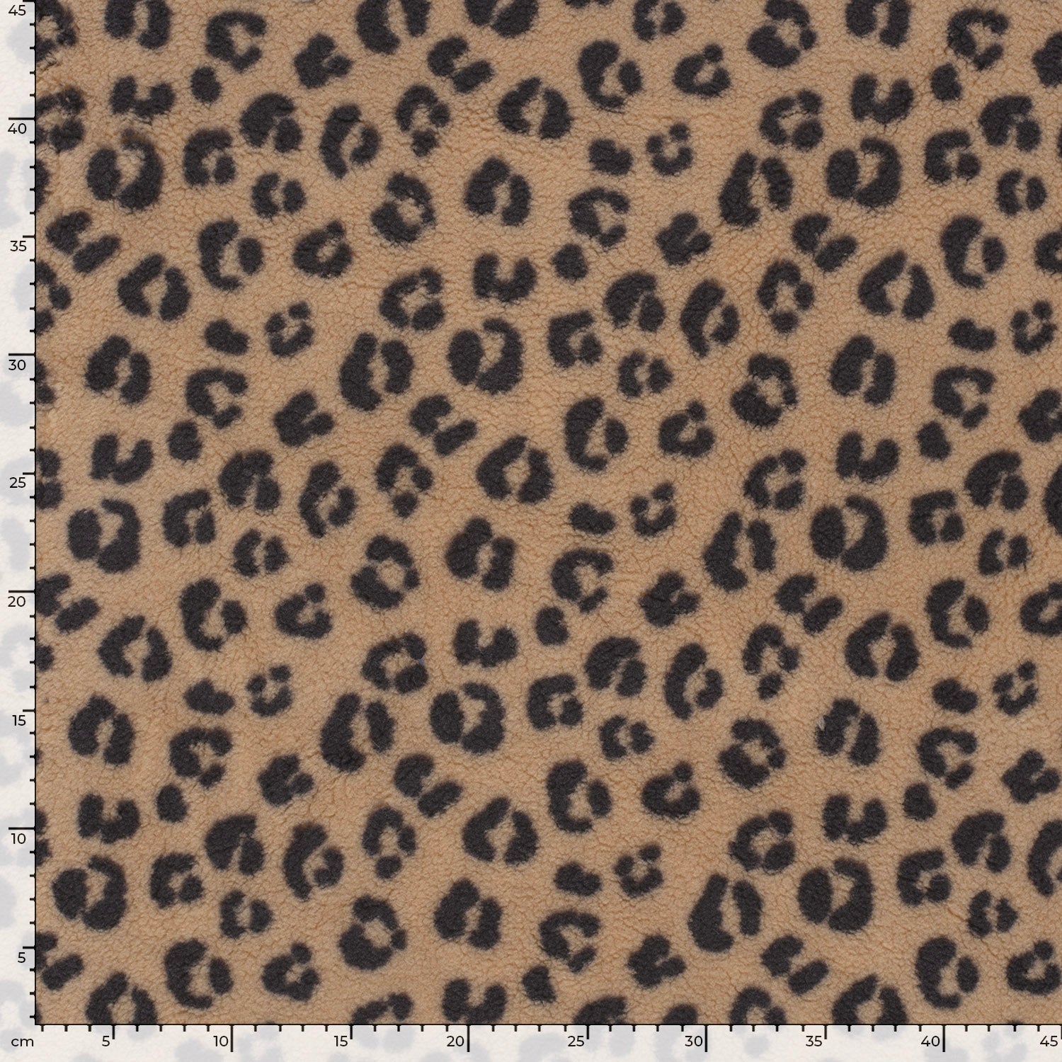 Sherpa Fleece Stoff - Leo Animalprint