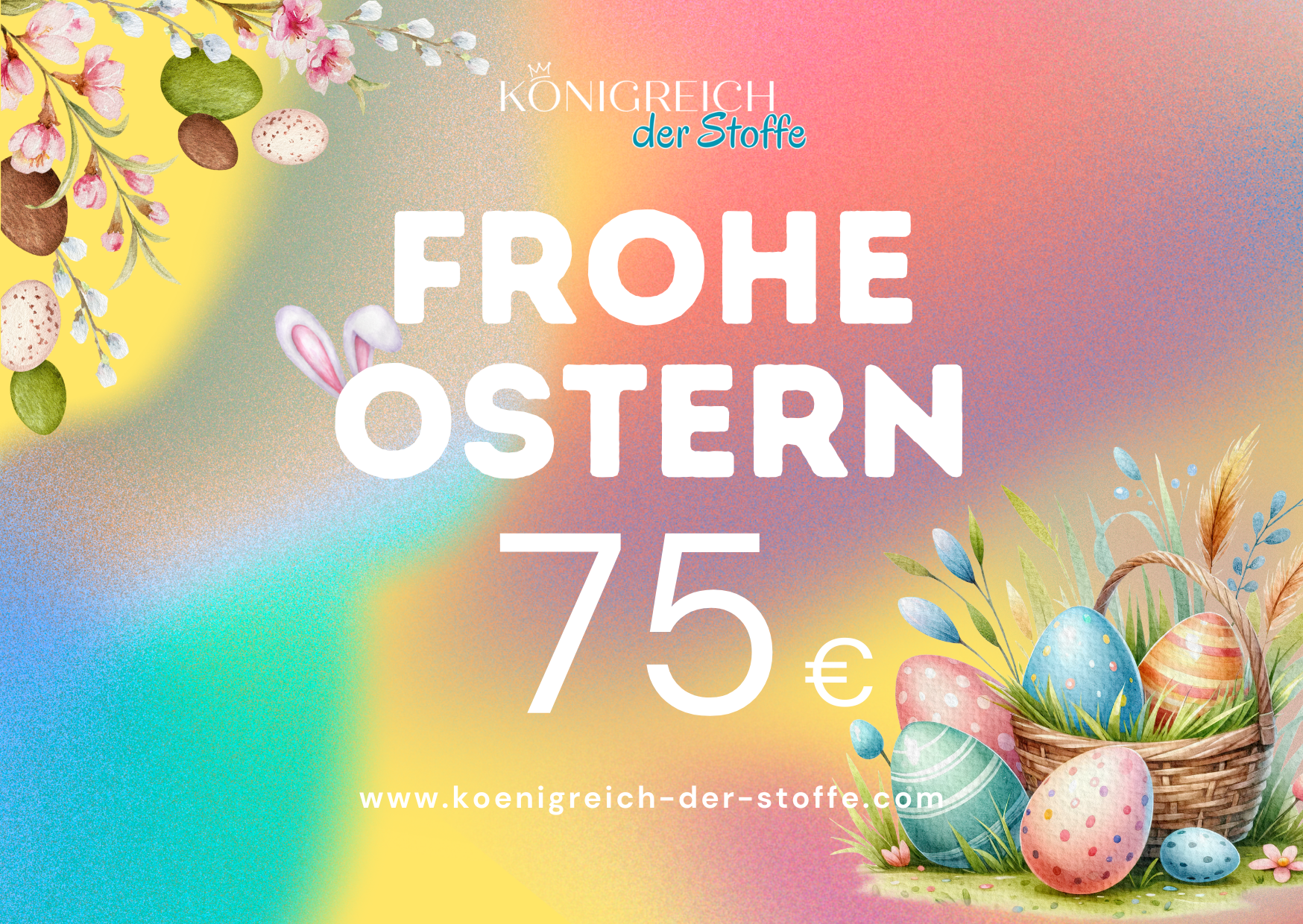 🐣 Ostern Gutschein- Königreich der Stoffe