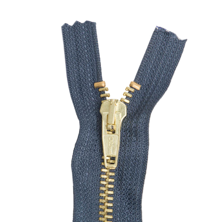 Zweiwegereißverschluss OPTI nicht teilbar 59 cm - dunkles rauchblau