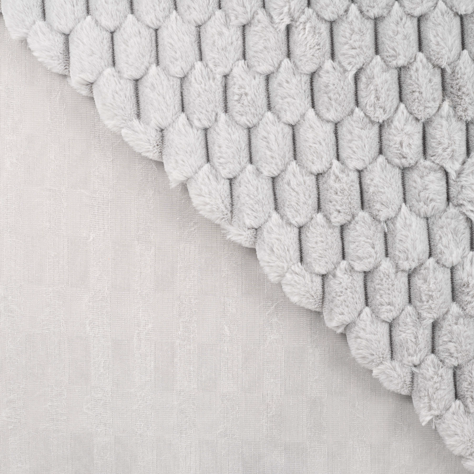 Fellimitat Stoff - Wabenmuster