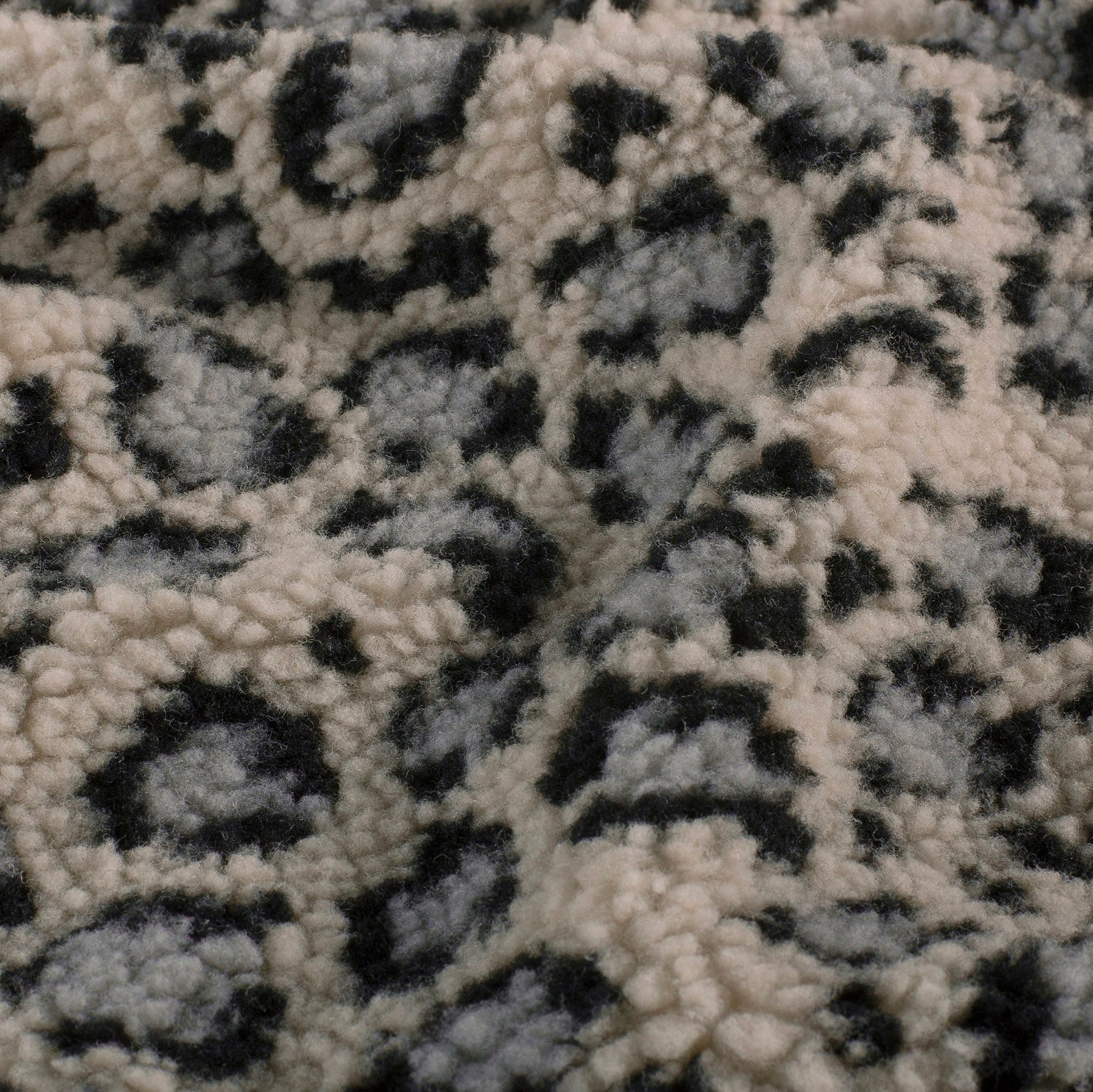 Sherpa Teddy Fleece Stoff - Leo Animalprint