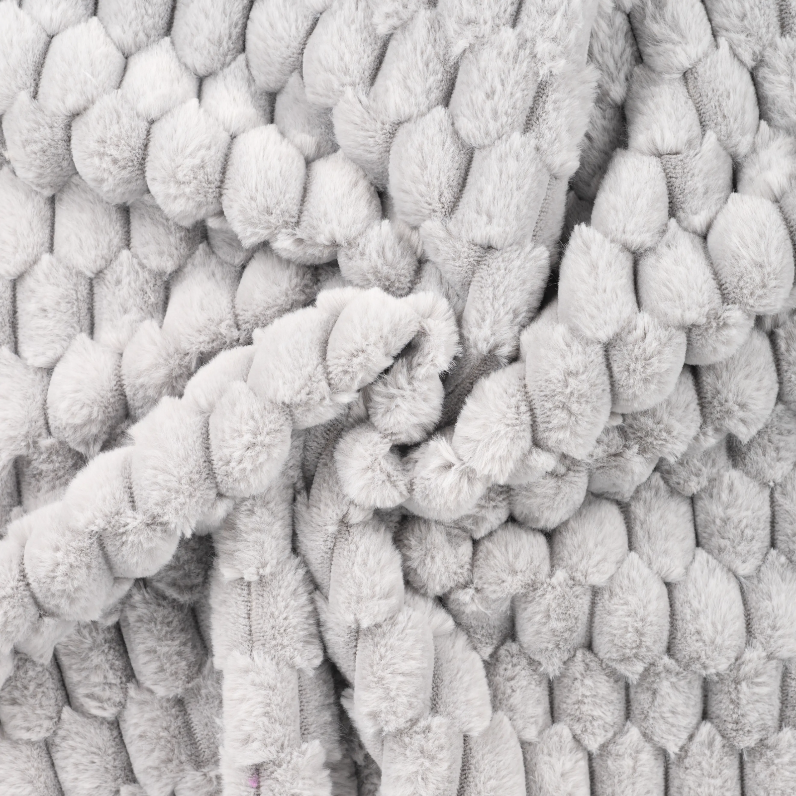 Fellimitat Stoff - Wabenmuster