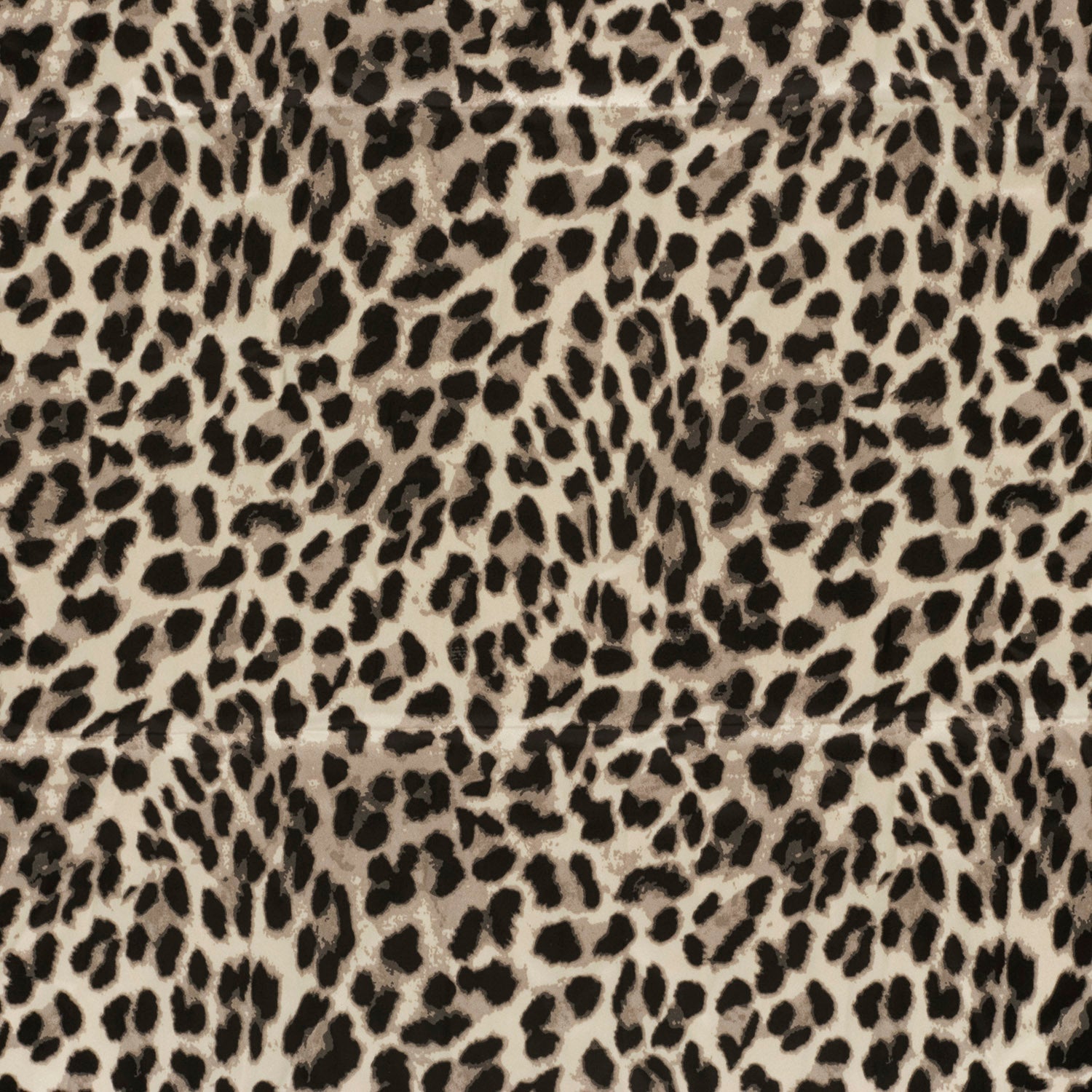 Satin Duchesse Stoff - bedruckt Leo Animalprint -Beige