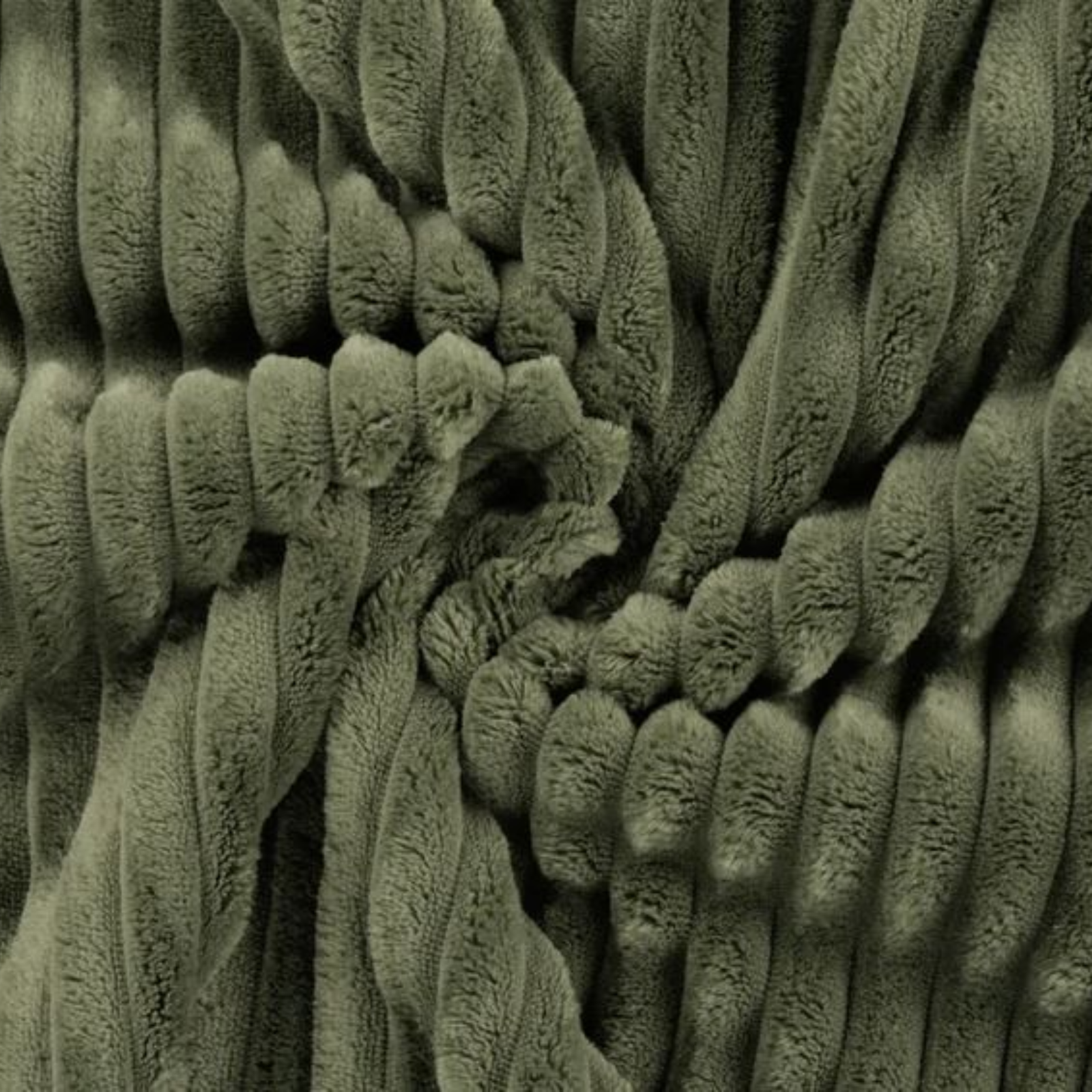 Cuddle Binky super weicher Wellnessfleece Stoff mit 1,5 cm breiten Rippen