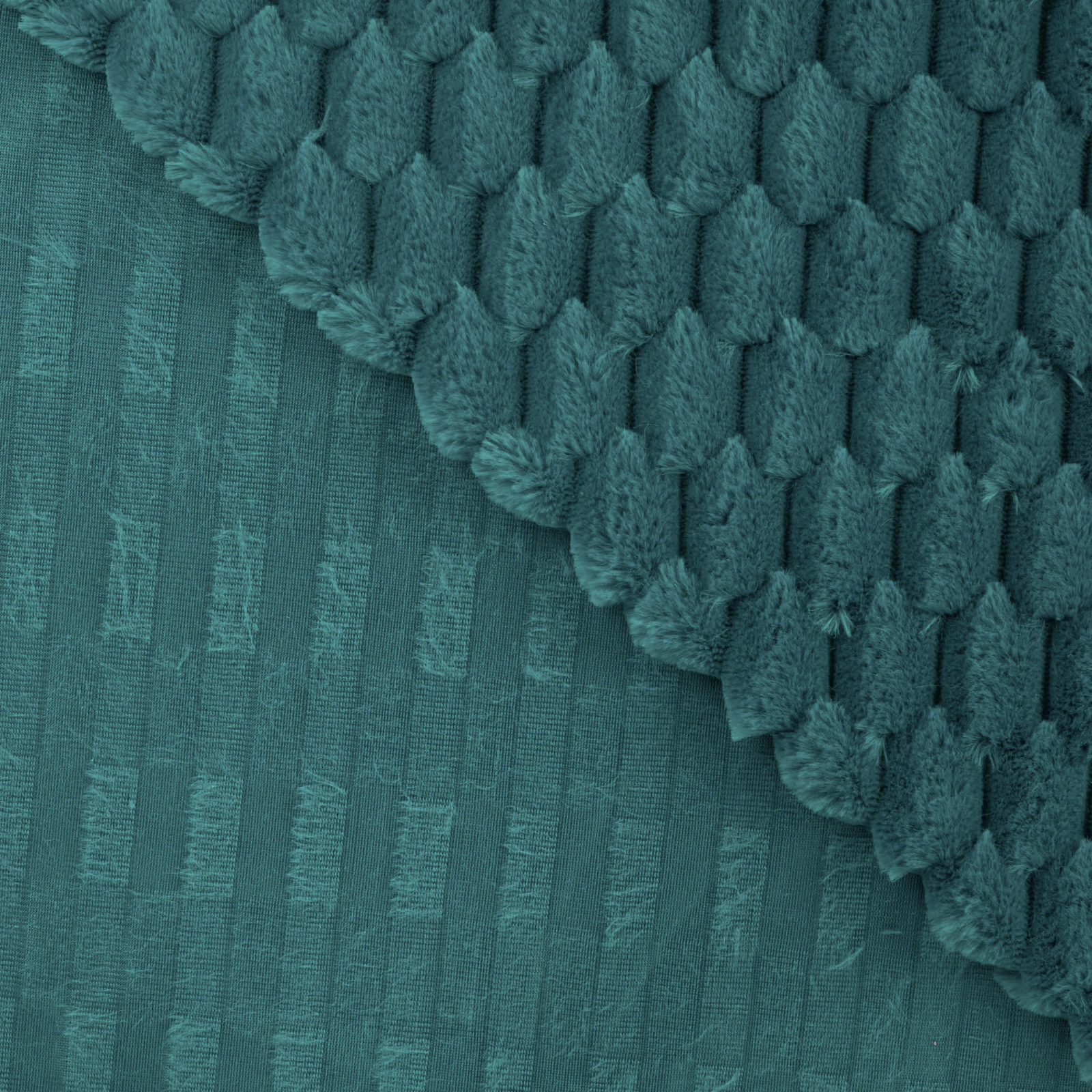 Fellimitat Stoff - Wabenmuster