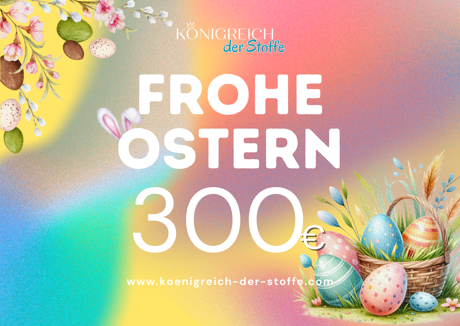 🐣 Ostern Gutschein- Königreich der Stoffe