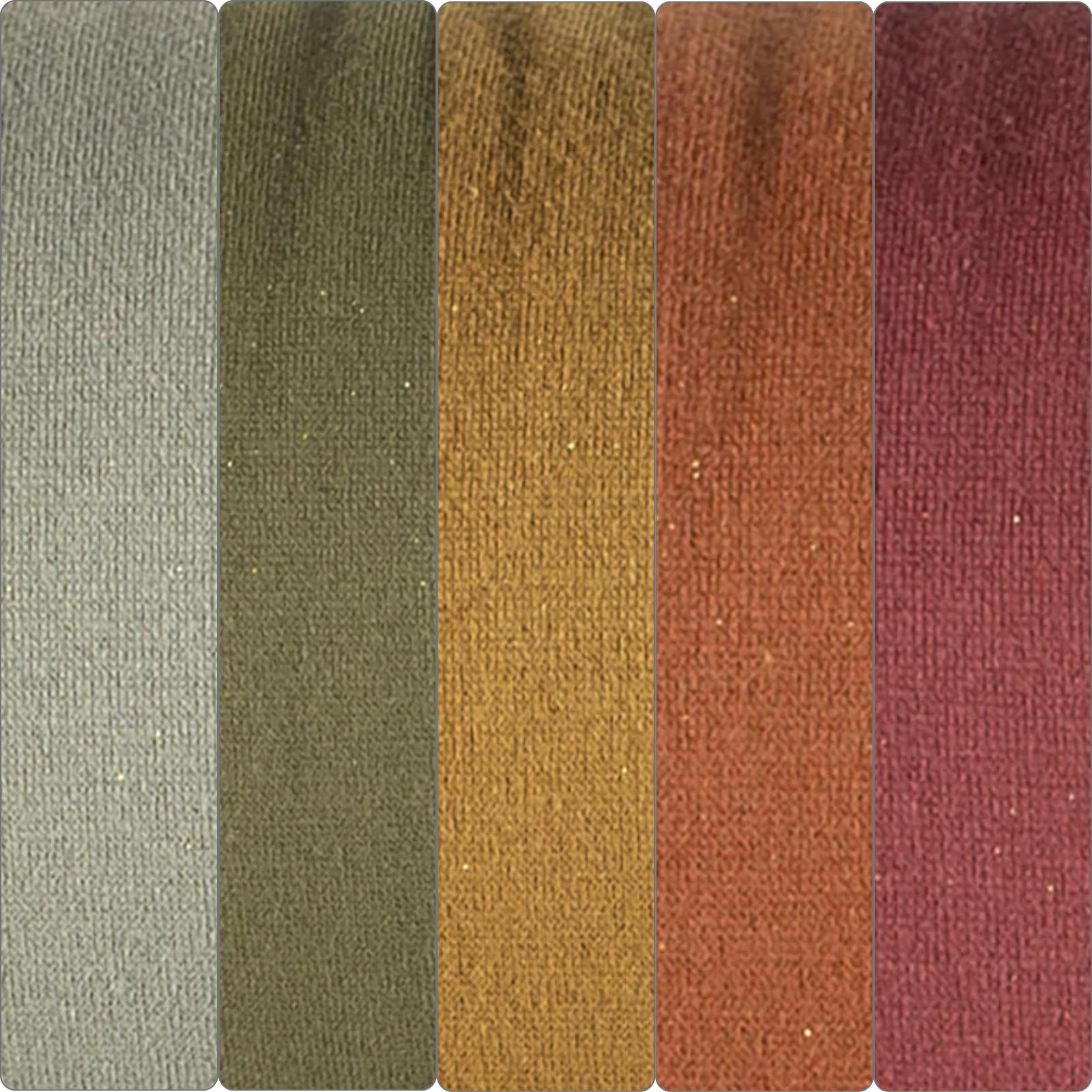 ✨ Glattes Bündchen Stoff im Schlauch - Glitzer