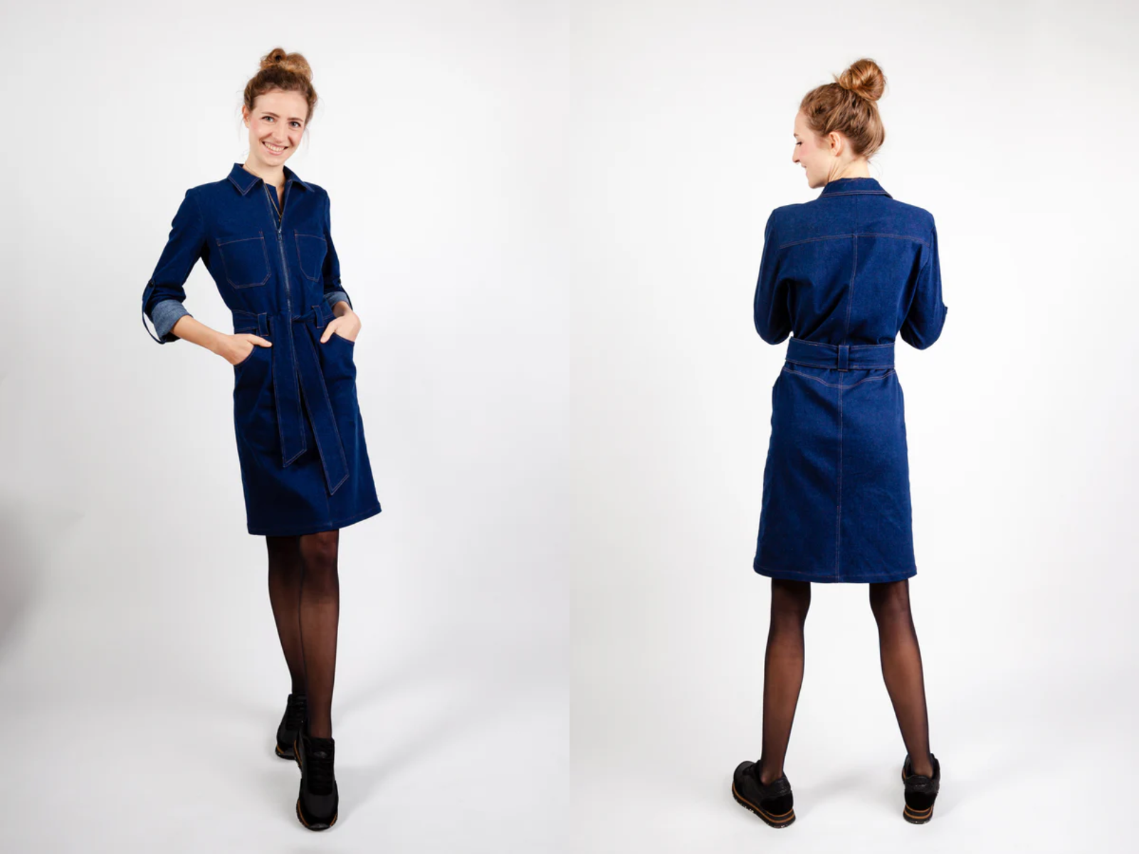 Papierschnittmuster Jeanskleid Tonje