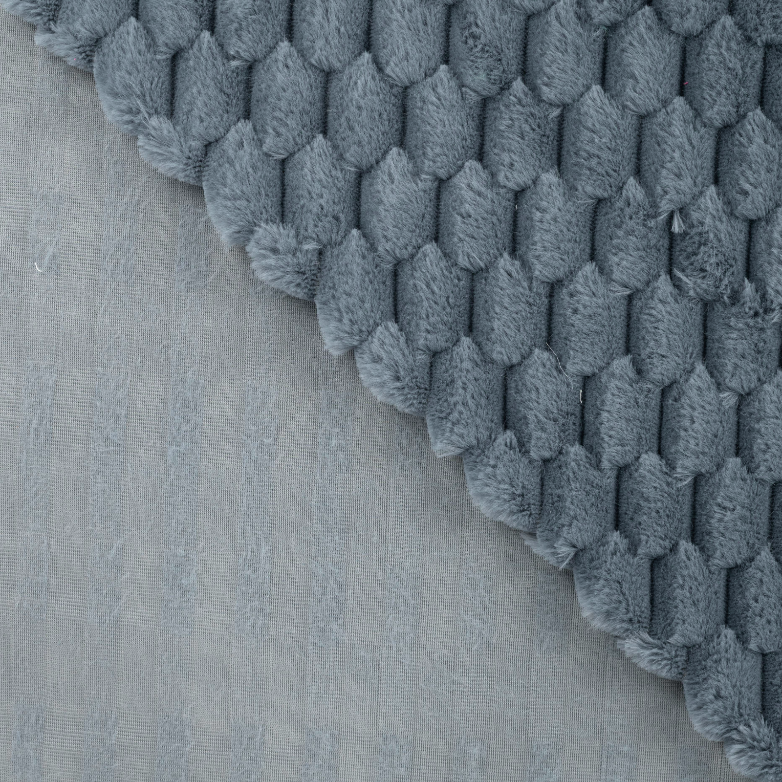 Fellimitat Stoff - Wabenmuster