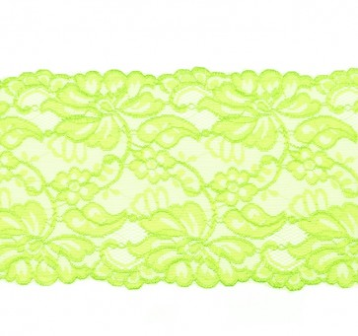 Elastische Spitze extrabreit ca. 14,5 cm - Blumenranken