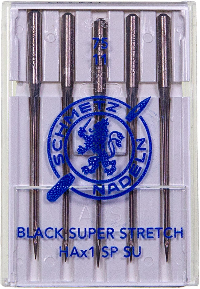 Nähmaschinennadeln HAX1 Black Super Stretch 75