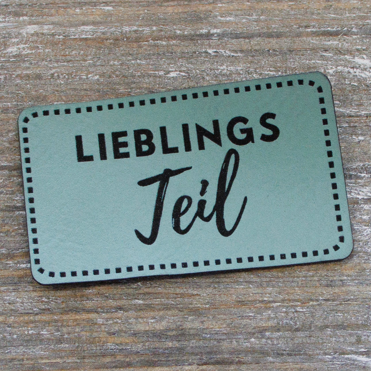 Label Kunstleder KDS - Lieblings Teil - mint