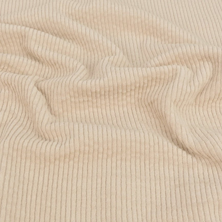 Cord Stretch Washed - 3.5 mm breite Rippen - uni