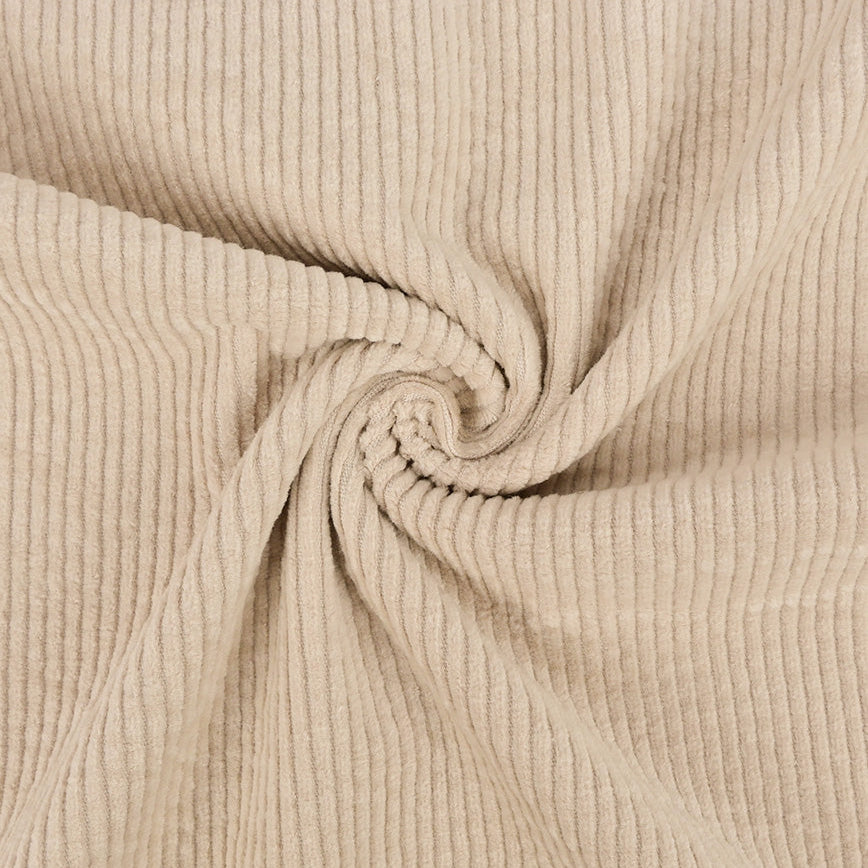 Cord Stretch Washed - 3.5 mm breite Rippen - uni