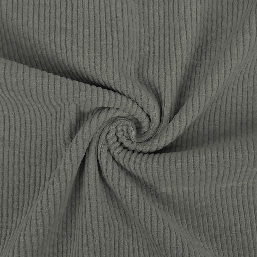 Cord Stretch Washed - 3.5 mm breite Rippen - uni
