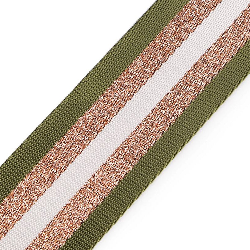 Gurtband ca. 50mm Streifen mit Glitzerfäden