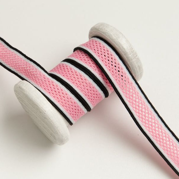 Elastischer Hosenstreifen mit Netz