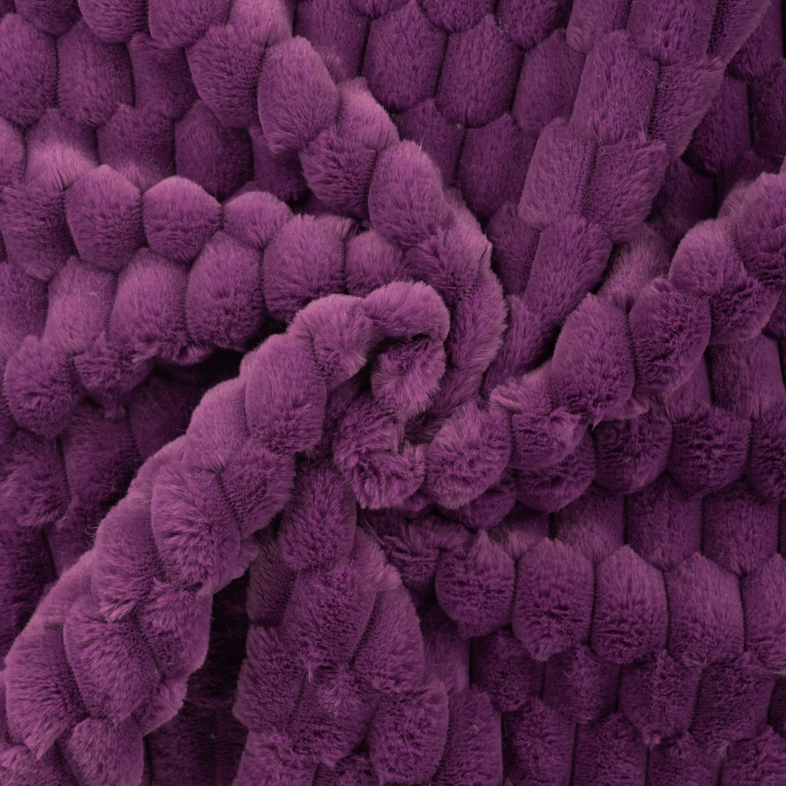 Fellimitat Stoff - Wabenmuster