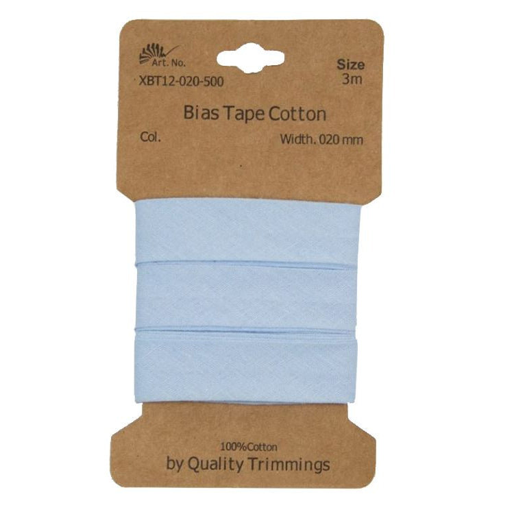 Schrägband/Einfassband Baumwolle gefalzt 20 mm - 3 m Coupon