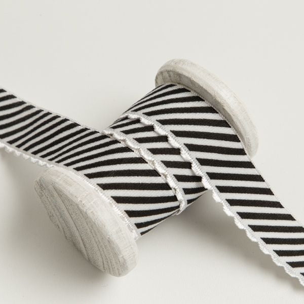 Gummiband ca. 25mm - diagonale Streifen