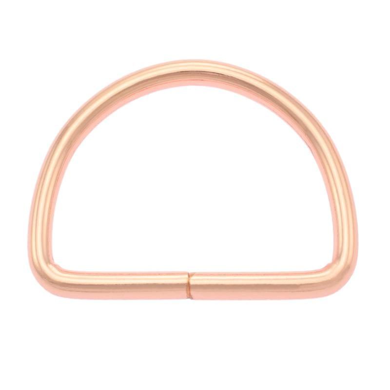 Halbrundringe / D-Ringe Metall - 1 Stück ca. 50 mm - roségold