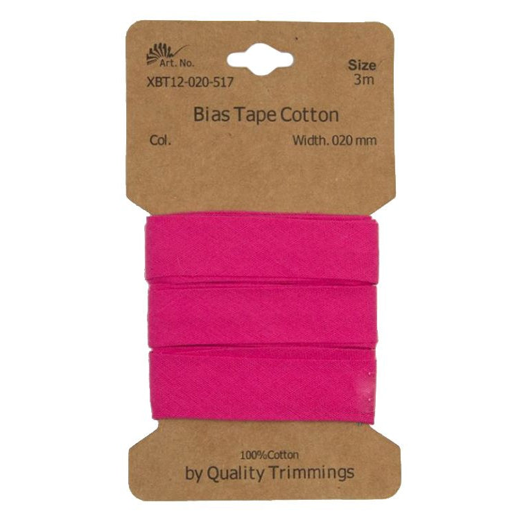 Schrägband/Einfassband Baumwolle gefalzt 20 mm - 3 m Coupon