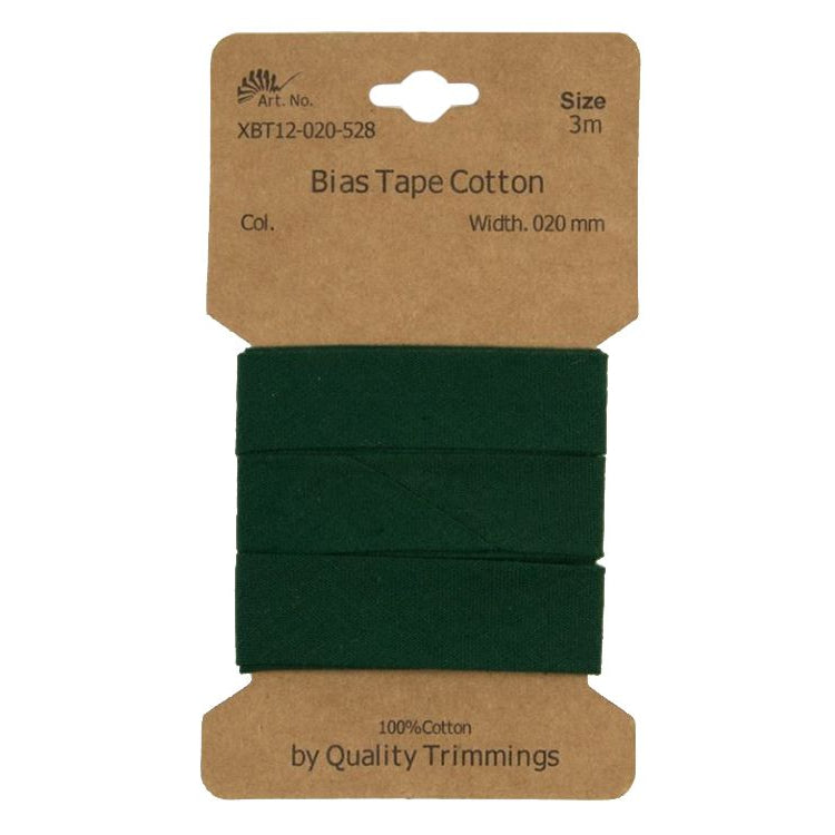 Schrägband/Einfassband Baumwolle gefalzt 20 mm - 3 m Coupon