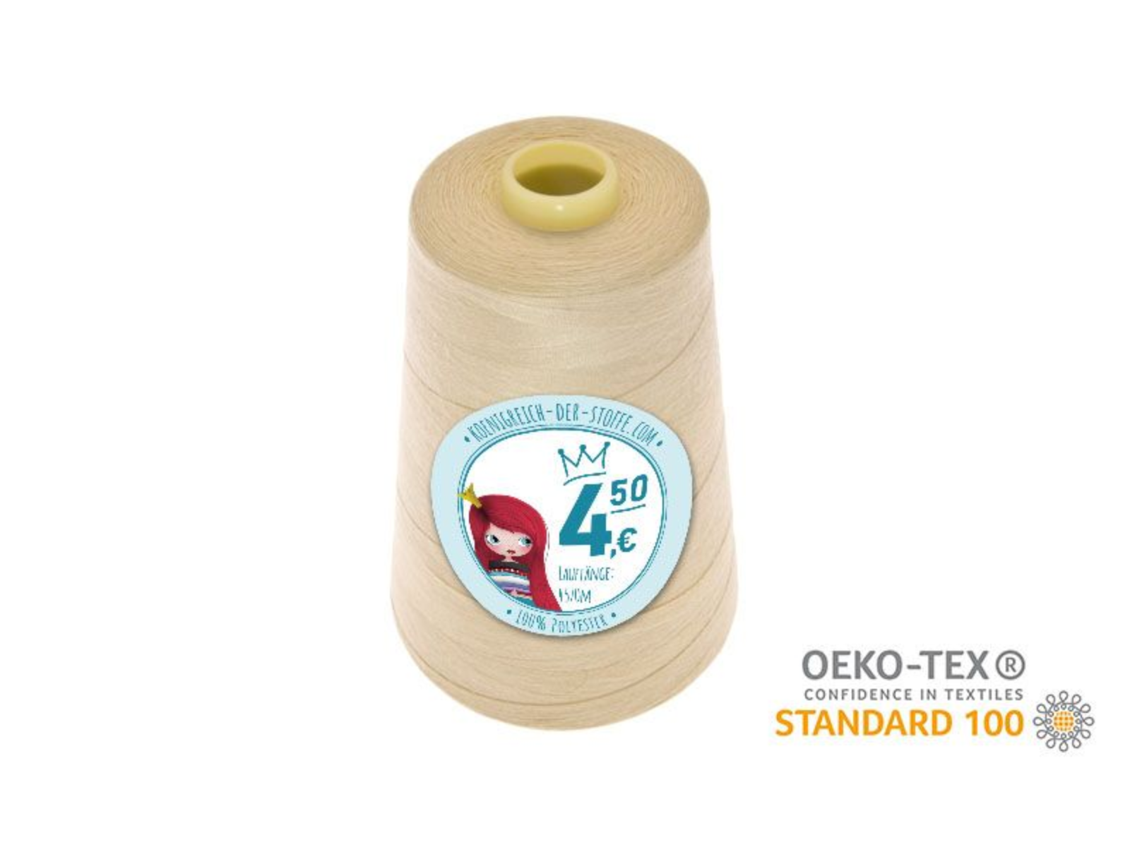 🧵 Overlock Nähgarn - 4570 m - Orange • Rosa