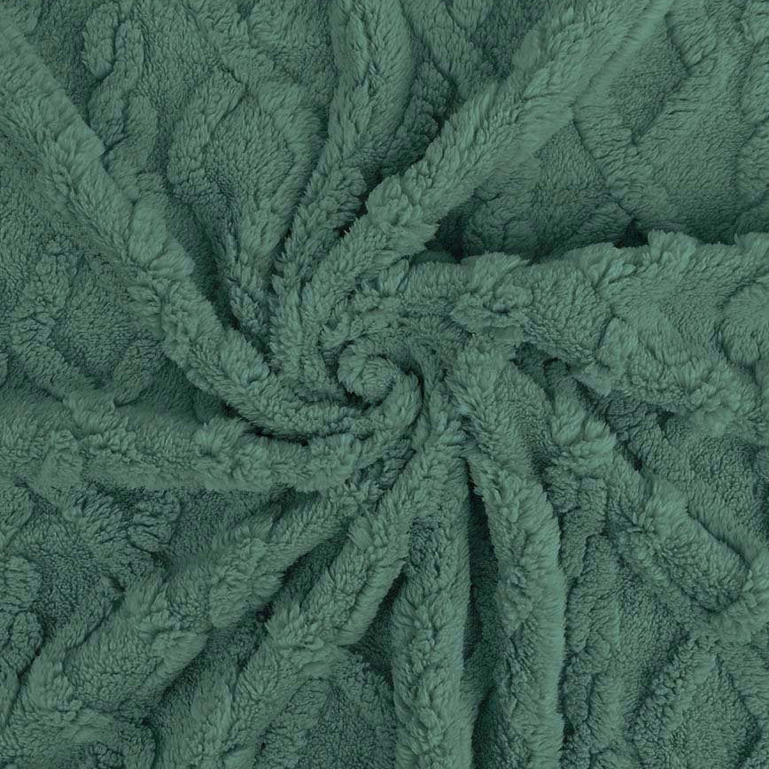 Wellnessfleece mit Struktur - uni