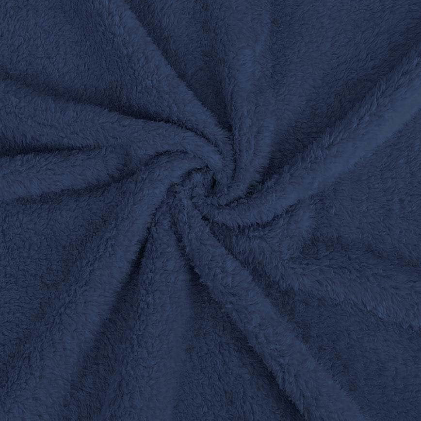 Double Fur Sherpa-Fleece Teddyplüsch - uni