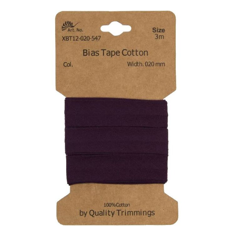 Schrägband/Einfassband Baumwolle gefalzt 20 mm - 3 m Coupon