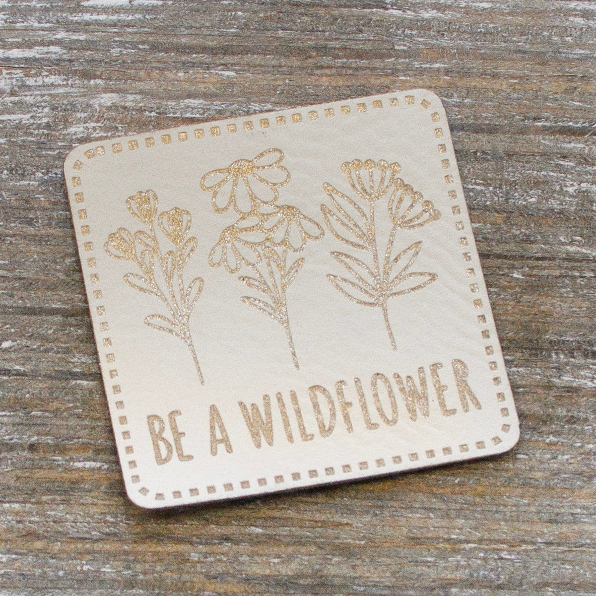 Label Kunstleder KDS - Be a Wildflower